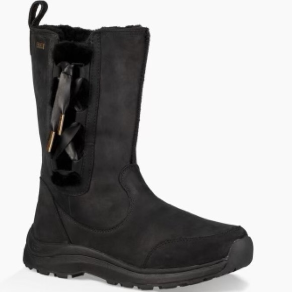 UGG SUVI WATERPROOF COLD RATED -32C/-26F SUEDE BOOTS BLACK US 6 /UK 4.5/EU 37 - Picture 3 of 15
